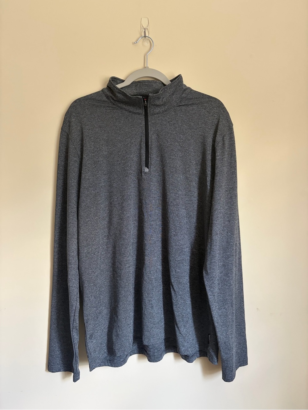 Gerry Weber Men's Charcoal Gray Quarter-Zip Pullover